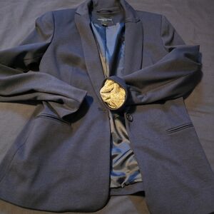 Kenneth Cole Womens Navy Dressy Blazer